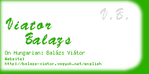 viator balazs business card